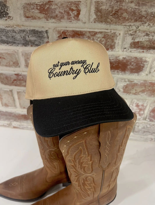 Not Your Average Country Club Embroidered Hat